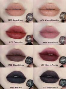 GIRLCULT Love Whisper 哑光唇彩 #M62 Poet | 创新哑光变亮配方 | 丝绒般柔滑质地 | 轻盈哑光唇彩 3.8克 (0.13盎司)，赠品 - M62 The Poet - 查看 7