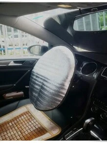 方向盤遮陽板,汽車遮陽板 - 銀色 - 查看 6