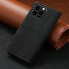 Compatible With IPhone Samsung Xiaomi Redmi Model Magnetic Leather Flip Card Wallet Phone Case