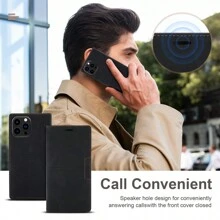 Compatible With IPhone Samsung Xiaomi Redmi Model Magnetic Leather Flip Card Wallet Phone Case
