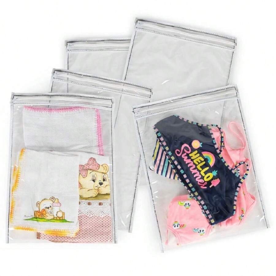 Kit 5 Maternity Bags Baby Clothes Organizer Bags Maternity Boy Or Girl - 白色 - 查看 1