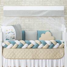 Baby Magic Island Kit Berço 14 Peças Fashion Protetor Completo Algodão Lençóis e Fronhas