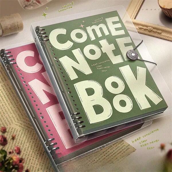 1pc B5 Size American Style High-Rated Removable Cover Refillable Notebook,School Supplies,Back To School