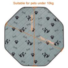Tapetes Laváveis em Forma de Octógono para Xixi de Cachorro, Tapete Reutilizável de Jogo de Dormir para Gatos, Ajusta-se a Cerca Octogonal de 29", Tapete de Parque de Diversões para Cachorro, Tapete Absorvente e à Prova de Vazamentos para Treinamento de Animais de Estimação, Tapete Antiderrapante para Filhotes, Tapete de Treinamento para Filhotes para Canis, Gaiolas e Casas
