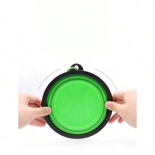 2pcs Silicone Collapsible Pet Bowl, Dog Food Water Bowl, Anti-Spill Pet Feeding Bowl, Pet Supplies