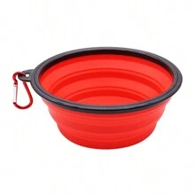 2pcs Silicone Collapsible Pet Bowl, Dog Food Water Bowl, Anti-Spill Pet Feeding Bowl, Pet Supplies