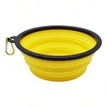 2pcs Silicone Collapsible Pet Bowl, Dog Food Water Bowl, Anti-Spill Pet Feeding Bowl, Pet Supplies