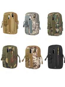 Durable Tactical Waist Pack - Multi-Functional Oxford Cloth Waist Bag, Multi-Compartment Design, Suitable For Outdoor Sports, Business Casual And Fishing, Business Casual Bag | Secure Storage Bag | Secure Zipper Closure, Practical Bag (Zipper Direction Random) - Multicolor - View 5