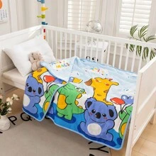 1pc Cartoon Pattern Lightweight Summer Quilt For Nursery Kids Bedroom Use - Zoo - View 6