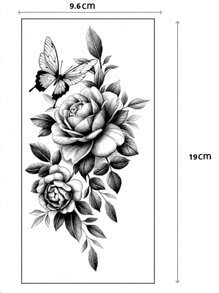 3 pezzi Tatuaggi temporanei da donna, tatuaggi semipermanenti impermeabili a mezza manica, disegni floreali sexy per signore tatuaggi finti
tatuaggio
tatuaggi temporanei