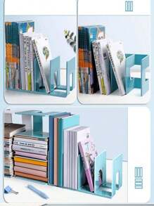 1/4 Giá Sách Acrylic Dung Tích Lớn, Đầu Sách Đa Năng, Tủ Sách Di Động, Nút Chặn Sách Chống Sốc, Kẹp Sách, Giá Sách, Ngăn Chia Sách, Sắp Xếp Tập Tin, Giá Sách, Phân Chia Độc Lập, Thiết Kế Mở Lớn, Đầu Sách Ổn Định Và Chắc Chắn, Giá Để Đồ, Màn Hình Hiển Thị Giá đỡ, Thích hợp cho phòng ngủ, phòng khách, trường học, ký túc xá, bàn làm việc, văn phòng phẩm, tài liệu - Nhiều màu - Xem 7