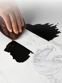 1Roll  PVC Self Adhesive Wallpaper Marble Stickers Waterproof Heat Resistant Kitchen Countertops Table Furniture Cupboard Wall Paper - Multicolor - View 7