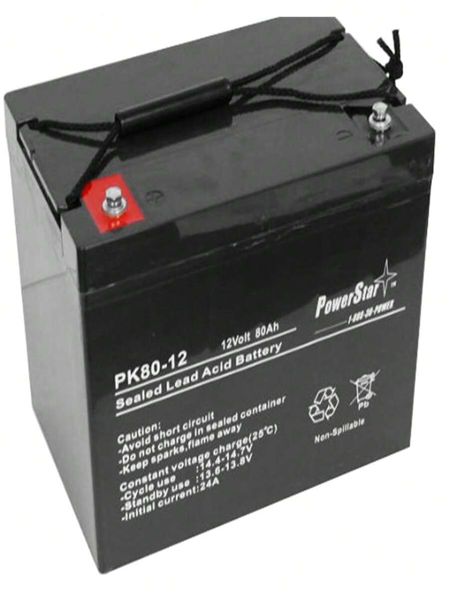 PowerStar PS128064 12V 70Ah Deep Cycle Battery For Group 24 UB12750