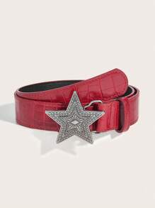 1 Belt For Women, American Retro Decorative Skirt With Suit, Ins Style, Personality Belt, Subculture, Black Belt