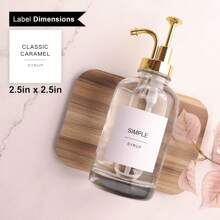 2 件套：2 个玻璃糖浆瓶、36 个标签套件、糖浆分配器、咖啡吧糖浆分配器、泵分配器、油分配器、玻璃瓶、泵式玻璃糖浆瓶、乳液瓶、洗手液瓶、洗发水和沐浴露瓶、漱口水瓶、咖啡吧糖浆分配器、玻璃糖浆瓶 16.9 盎司/500 毫升。很棒的礼物创意。 - 彩色 - 查看 5