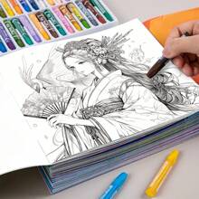 1pc Coloring Book Elegant Palace, Unique Pages, Upgraded Thick Paper, Find Relaxation And Serenity In Creative Expression Perfect Gift Idea For Holiday Parties And Social Gatherings, Suitable For Romantic Partners Back To School,Mother's Day,Mom's Gift,Back To School,School Supplies