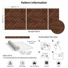 1pc Scandinavian Style Floral Garden Wallpaper - Multicolor - View 15