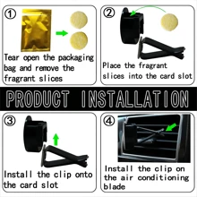 2pcs Ladybug Car Air Freshener Vent Clips - one-size - View 3