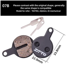 ZTTO Mountain Bike MTB Semi-Metal & Resin Quiet Brake Pads, Universal For M6000, Rival M6100, Apex Mt200, Guide Code, Force G03A Disc Brakes - Black - View 12