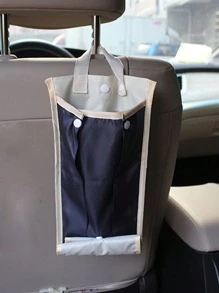 1pc Car Extended Umbrella Bag Portable Foldable Car Waterproof Umbrella Seat Back Storage Bag - Multicolor - View 2