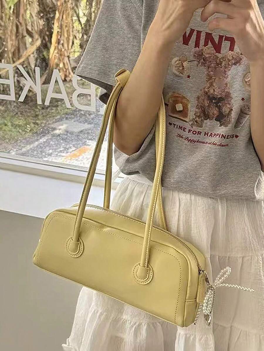 2024 Nowa Wiosna/Lato Damska Torba Uniwersalna Dojazdy Do Pracy Wysoka Jakość Wygląd Elegancka Torba Pod Pachami Boston Bag Bez Akcesoriów