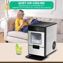 Lonabr Nugget Ice Maker 55lbs/24Hrs Self Cleaning Machine Chewable Bar Party
