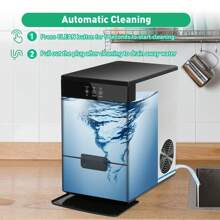 Lonabr Nugget Ice Maker 55lbs/24Hrs Self Cleaning Machine Chewable Bar Party