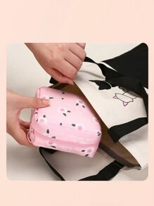 1 Peça Bolsa de Armazenamento de Guardanapo, Bolsa para Copo Menstrual, Suporte para Absorventes Maternos, Bolsas para Absorventes Femininos, Kit Portátil de Produtos Menstruais para Meninas e Mulheres, Bolsa de Maquiagem Pequena - Multicolorido - Visão 2