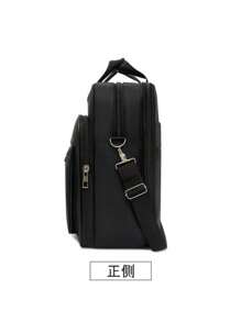 Women's Men's Briefcase Bag For Teacher With Cross-Body Shoulder Strap New - 黑色 - 查看 4