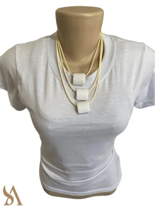 Layered Necklaces - 白色 - 查看 5
