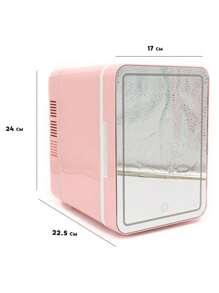 Mini Refrigerator For Cosmetics For Home And Car - 粉色 - 查看 2