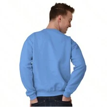 I Went Today Funny Optimism Humor Men's Crewneck Sweatshirt - Carolina Blue - View 2