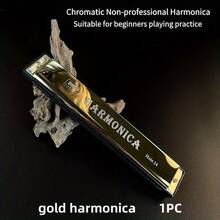 1 件 24 孔全音阶口琴，非专业乐器，学习和练习玩具，超可爱的礼物，适合初学者和口琴爱好者 - 彩色 - 查看 5