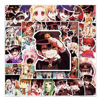 50 片趣味可爱 Yugi Amane 防水贴纸 DIY 适用于手机笔记本电脑滑板创意涂鸦汽车摩托车贴纸返校