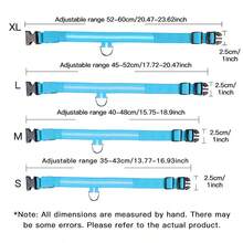 1pc Pet LED Striped Luminous Dog Collar