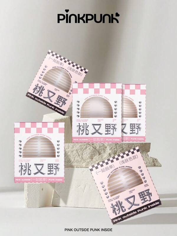 pinkpunk PINK PUNK Invisible And Seamless Double Eyelid Patch,Makeup,Cheap,Room Decor,Vanity,Travel,Bedroom,Makeup Accessories