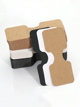 10/50/100 件礼品包装卡纸项链和手链折叠展示卡