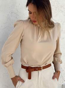 Jade Shirt - Beige - View 2