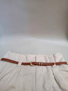 Thin Women's Belt Width 1CM - 駝色 - 查看 2