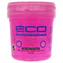 EcoStyle Hair Gel - Curl And Wave - Anti-Itch, Alcohol-Free Formula - Perfect Hold For Angled Or Tapered Sides - Ideal For Wavy Hair - No Flakes - Not Animal Tested - Moisturizes - 8 Oz - 粉色 - 查看 1