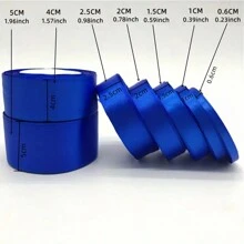 1 条 0.6/1/1.5/2/2.5/4/5 厘米缎带、彩色丝带、丝带，用于婚礼蛋糕装饰、椅子装饰、礼品包装、DIY， - 深紫色 - 查看 2