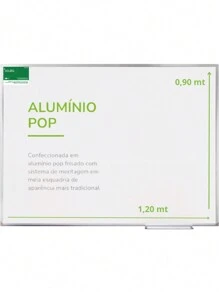 Whiteboard Blackboard Aluminum Frame Various Sizes Didactic Medium - 120x90 - View 2