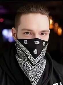 Multi-Functional Street Hip Hop Sports Neck Tube Bandana Scarf - Black - View 4