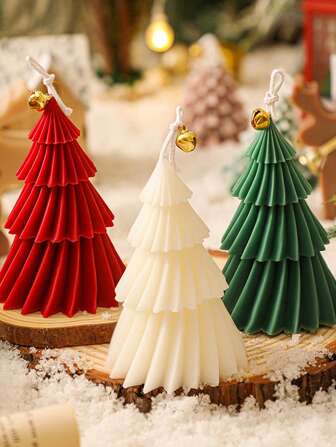 1pc Christmas Scented Candle, Fragrance Christmas Decoration Gift For Home