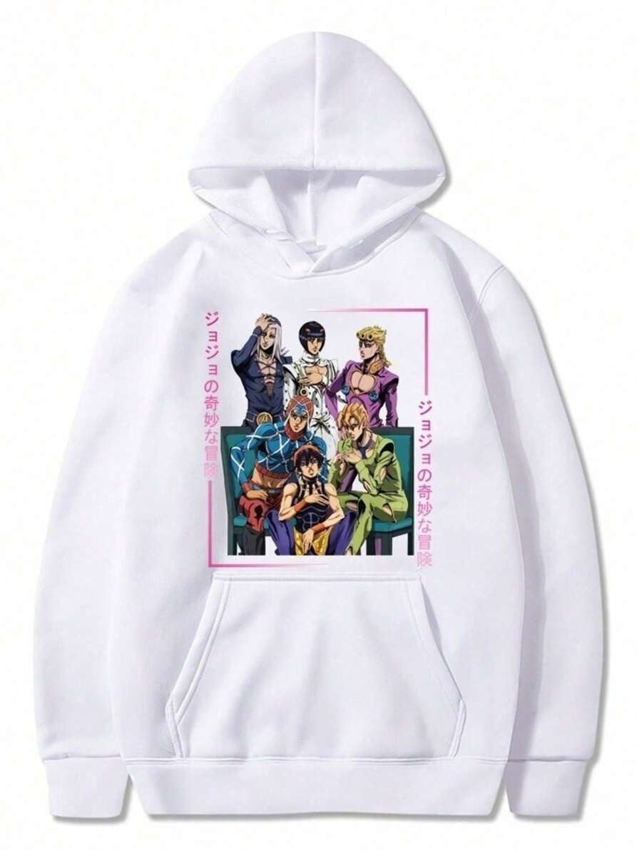 Anime/Characters Sweatshirt 100% Cotton Unisex Cold Weather Blouse - Fast Shipping - trắng - Xem 1