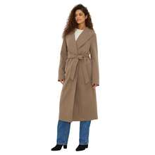 Dorothy Perkins Womens/Ladies Wrap Tall Long Coat (Mink) - 02 Soft Brown - View 1