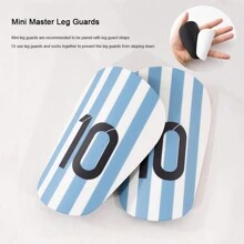 1 par de espinilleras de entrenamiento de fútbol con mini estrellas multicolor de tipo insertado grueso, protector de pantorrillas antichoque