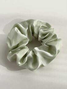 5pcs Women Solid Color Faux Silk High Elasticity Soft Silky Touch Luxurious Elegant Scrunchies, Suitable For High Ponytail, Curly Hair Protection Soft Material Crinkle Scrunchies For Everyday Wear Hair Ties Scrunchy Hair Ties, Casual Hair Accessories Head Accessories - Multicolor - View 7