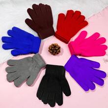 24 Pairs Kids Gloves - Warm Knitted Winter Gloves Bulk For Girls Boys | Children Gloves Designed For Cold Weather - mixcolor-6 - View 4