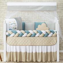 Baby Magic Island Kit Berço 14 Peças Fashion Protetor Completo Algodão Lençóis e Fronhas